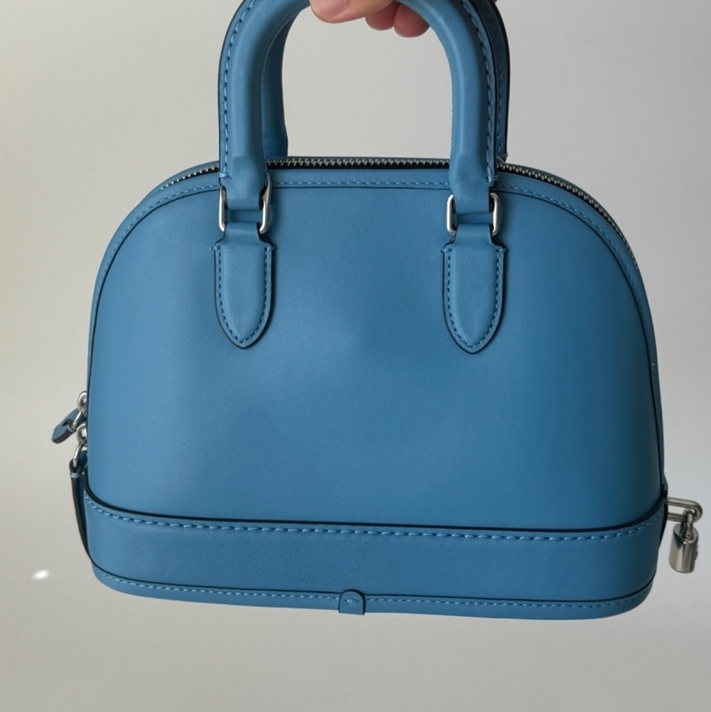 Coach RETAIL CHINA Exclusive White Rabbit Candy Collab Revel Top Handle Bag Blue - Picture 4 of 16